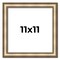 Square Refined Silver Picture Frame - UV Acrylic, Foam Board Backing, Hanging Hardware